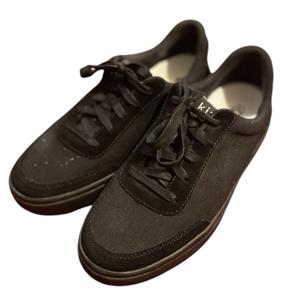 Kizik Shoes Men’s 7.5 Women’s 9 Black HandsFree Canvas Sneakers *NEW READ*